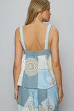 POL Embroidered Crochet Lace Patch Square Neck Cami - felvior