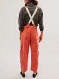 Pocketed Wide Strap Denim Overalls - felvior