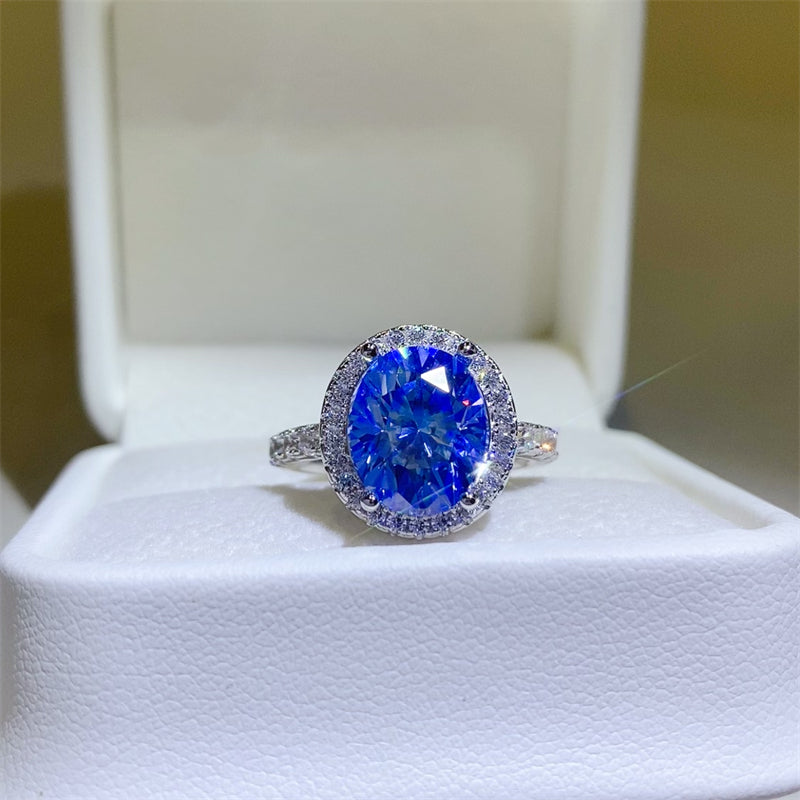 5 Carat Moissanite 925 Sterling Silver Ring - felvior
