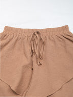 Perfee Tied Layered Shorts