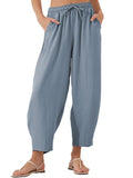 Full Size Drawtising Cropped Jogger Pants Plus Size - felvior