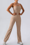 Sleeveless Straight Active Jumpsuit - felvior
