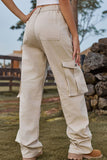 Loose Fit Long Jeans with Pockets - felvior