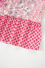 Printed Tassel Drawstring High Waist Maxi Skirt