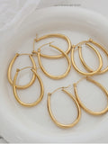 18K Gold-Plated Titanium Steel Earrings - felvior