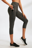 Slim Fit Wide Waistband Active Leggings with Pockets - felvior