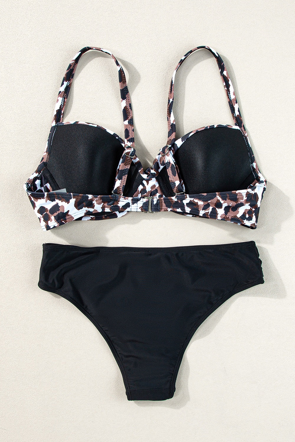 Leopard Sweetheart Neck Bikini Set - felvior