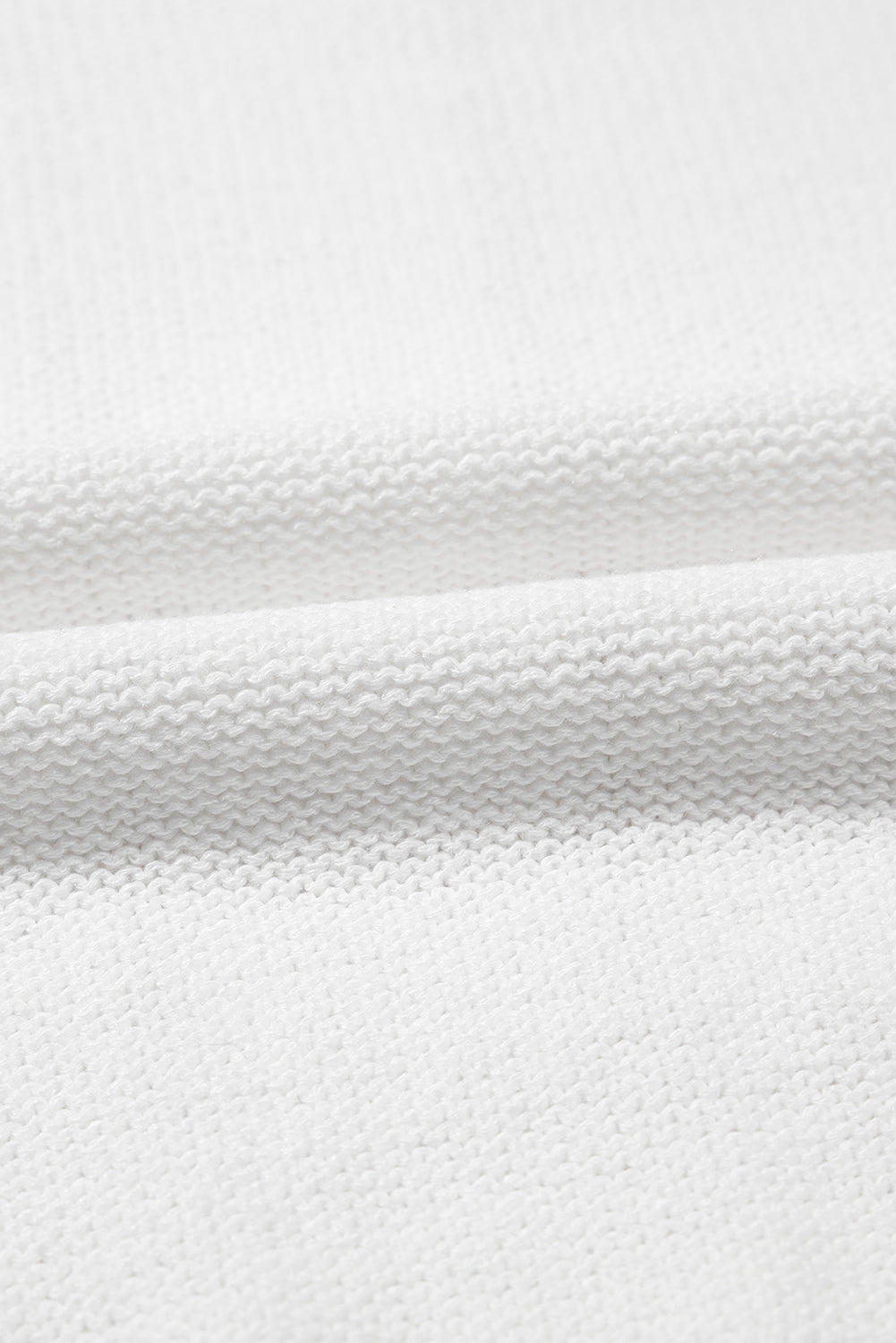 Openwork Round Neck Short Sleeve Knit Top