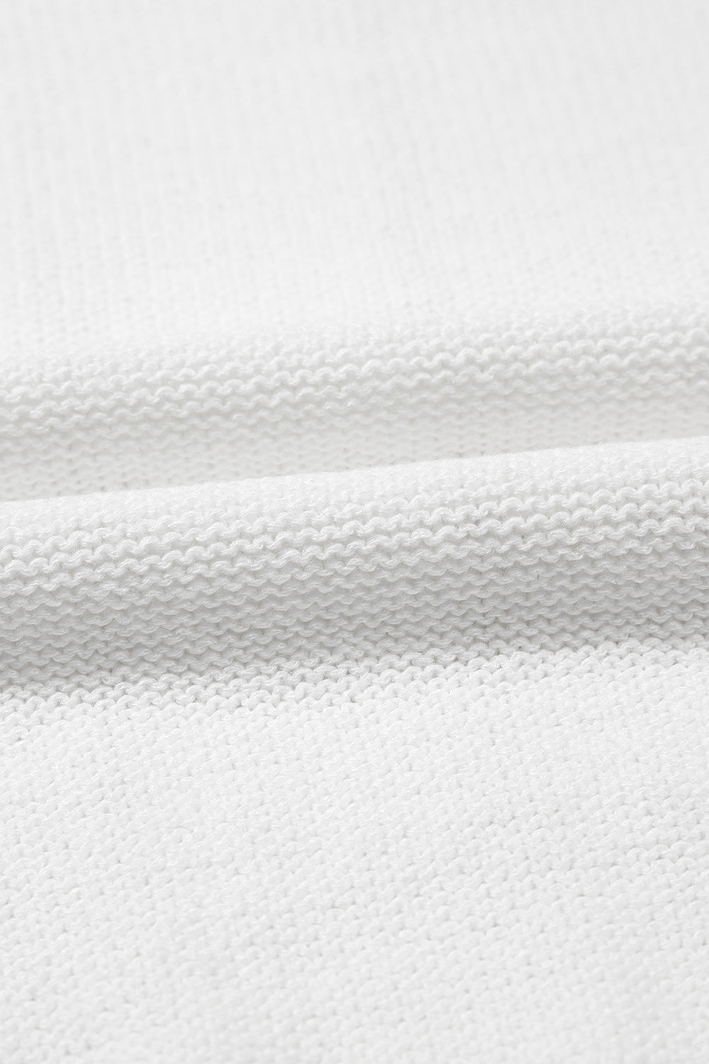 Openwork Round Neck Short Sleeve Knit Top