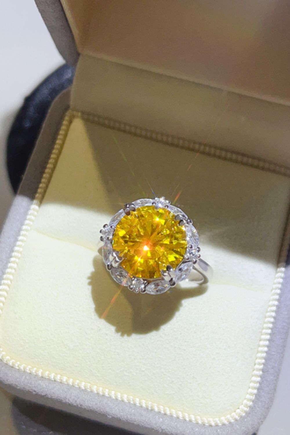 5 Carat Moissanite 925 Sterling Silver Ring - felvior