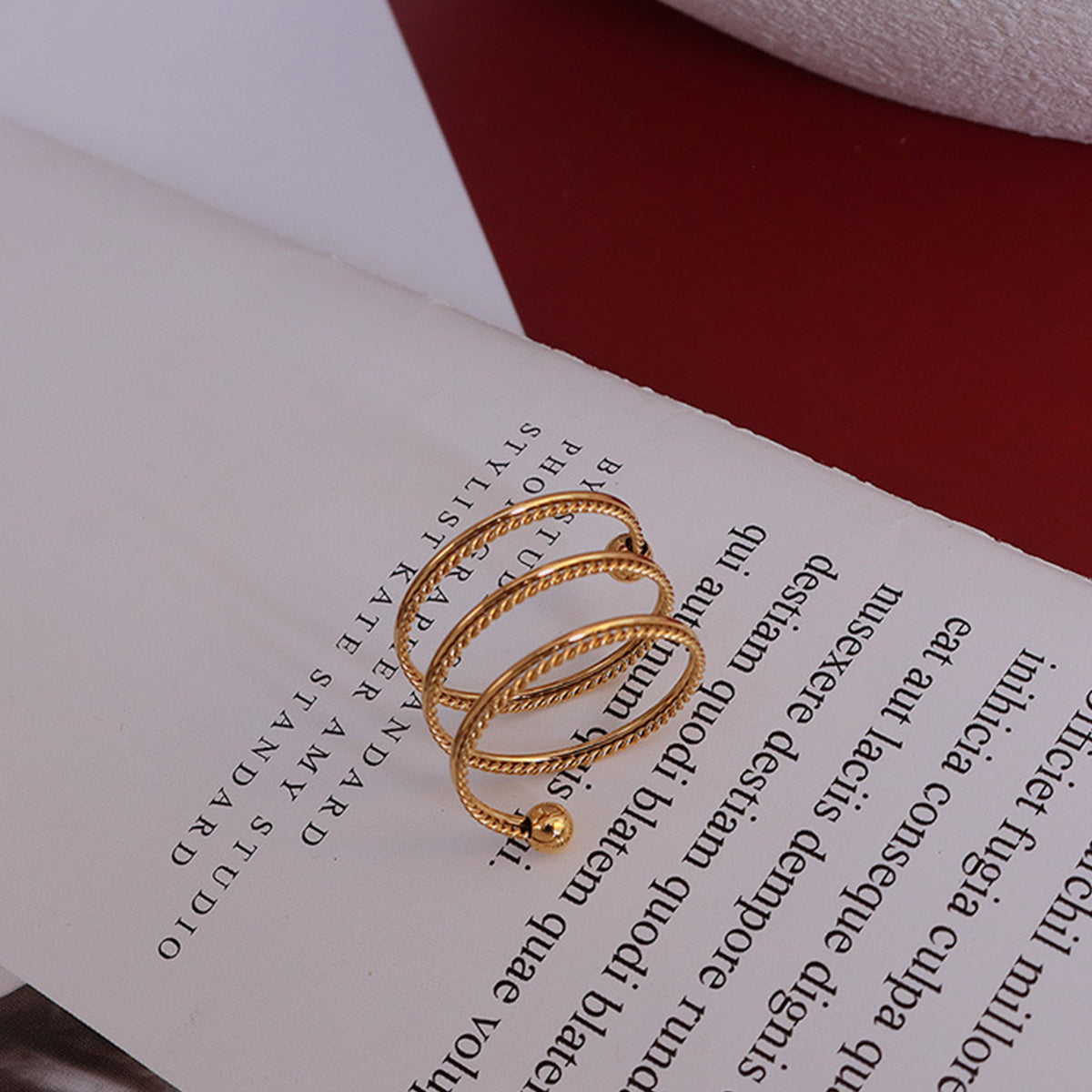 Titanium Steel Wrap Ring - felvior