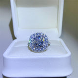 2 Carat Moissanite 925 Sterling Silver Ring - felvior