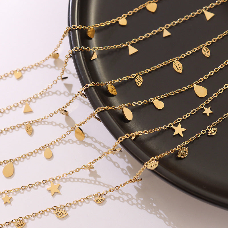 Titanium Steel Charm Necklace - felvior