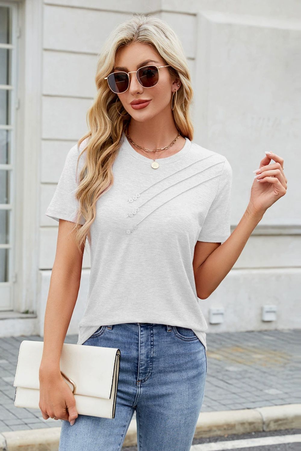 Round Neck Short Sleeve T-Shirt