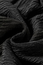 Textured Drawstring Straight Pants