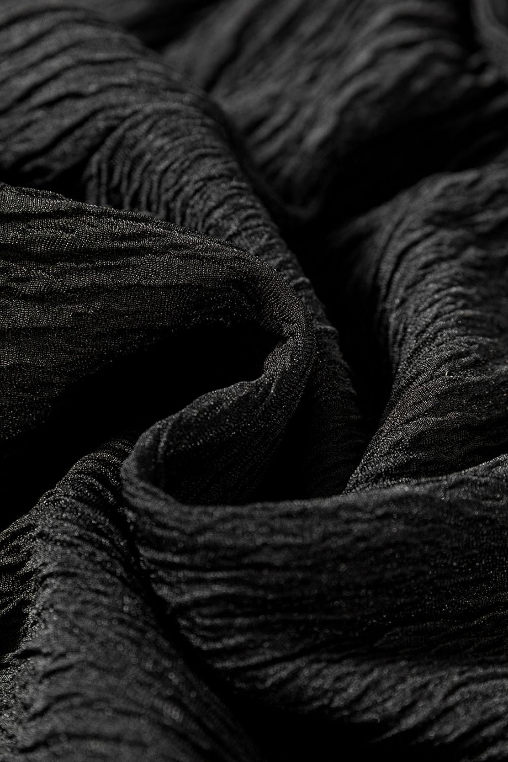 Textured Drawstring Straight Pants