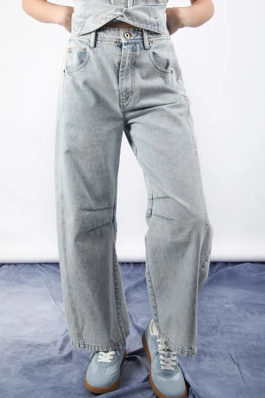 VERY J Wide Leg Comfy Jeans - felvior
