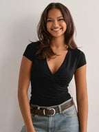 Surplice Short Sleeve T-Shirt