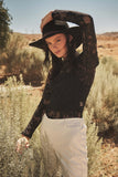 Ces Femme Floral Lace Mesh Bodysuit - felvior