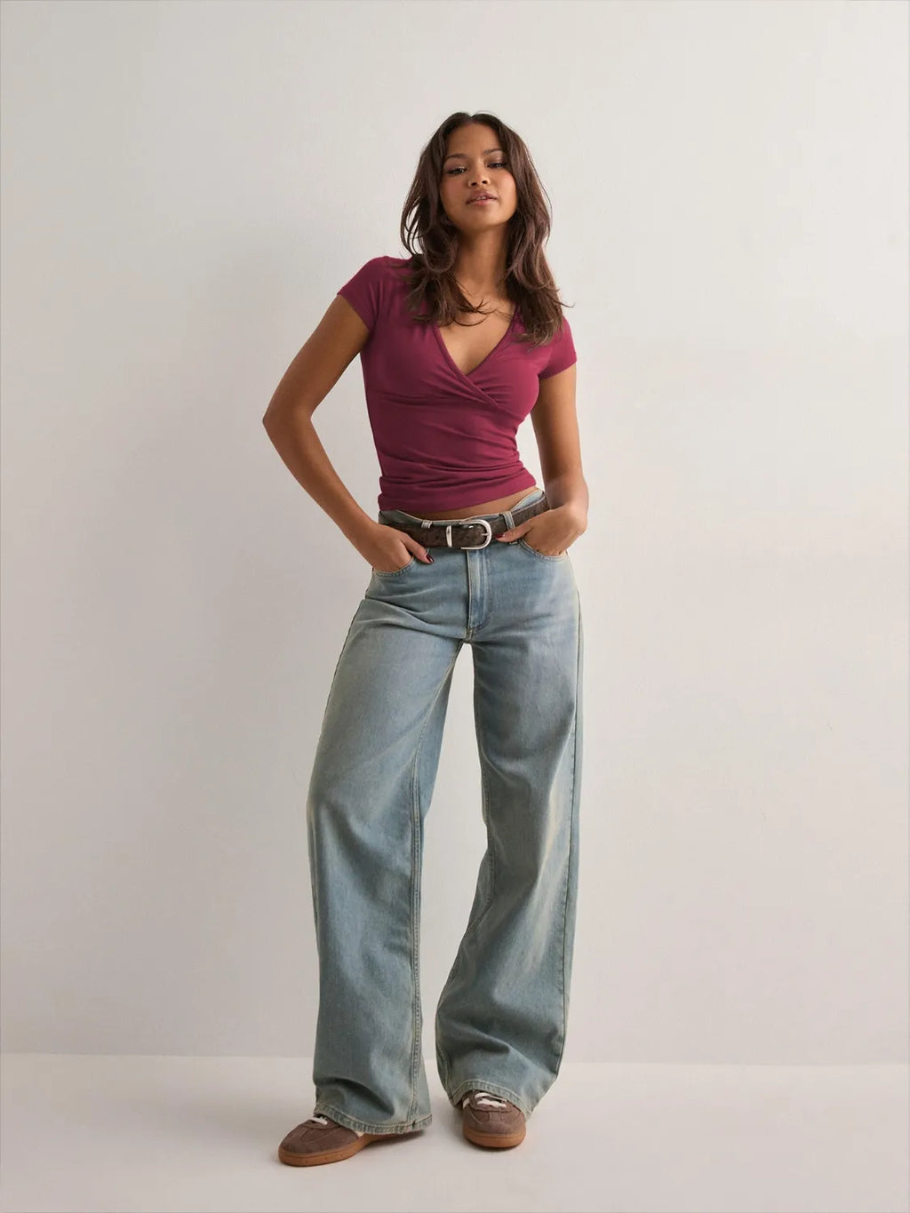 Surplice Short Sleeve T-Shirt