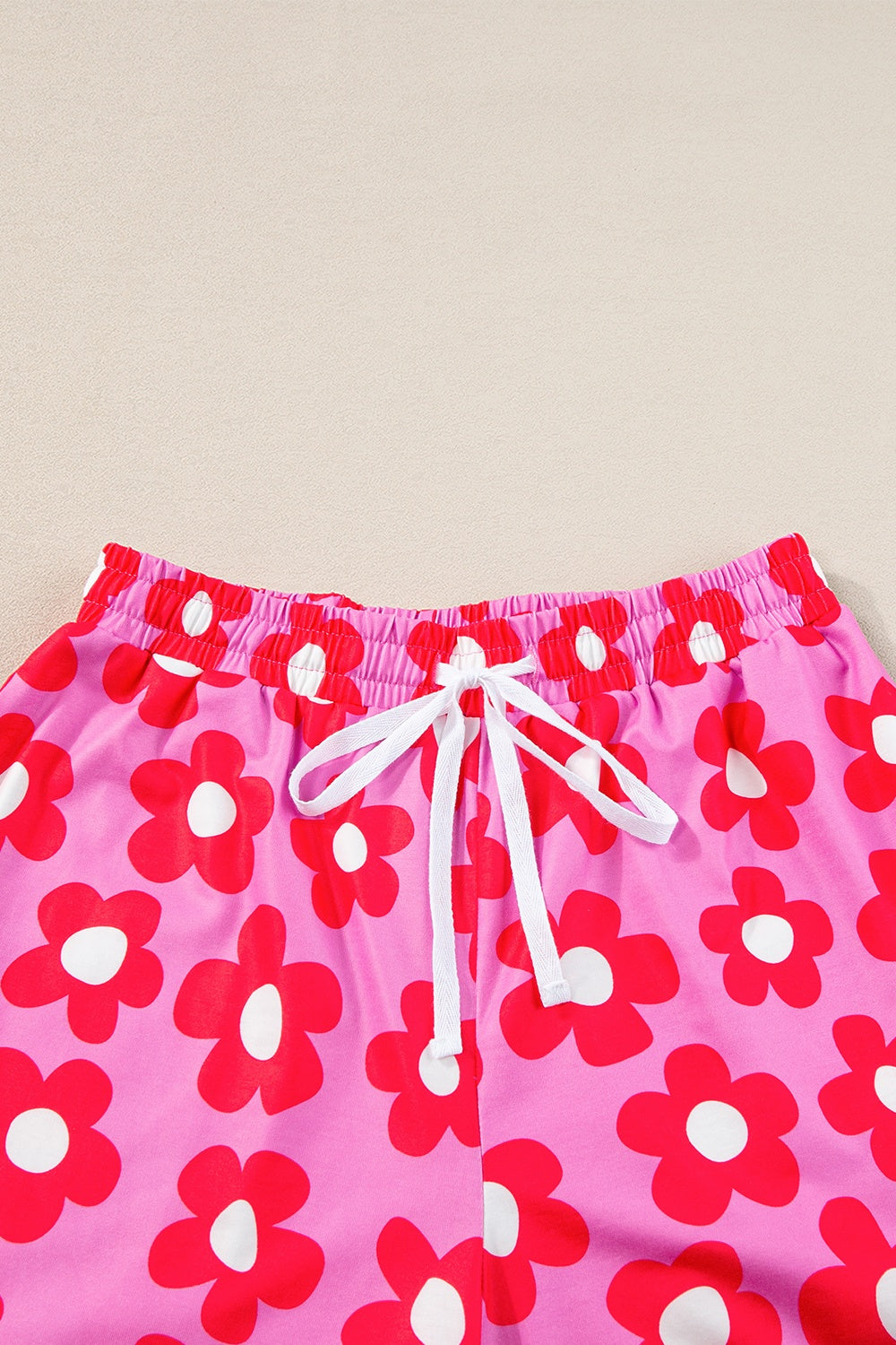Pocketed Flower Half Sleeve Top and Shorts Lounge Set - felvior