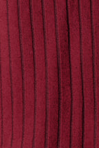 Basic Bae Full Size Ribbed Round Neck Long Sleeve Slit Top