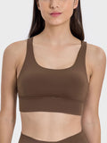 Millennia Crisscross Scoop Neck Active Tank - felvior