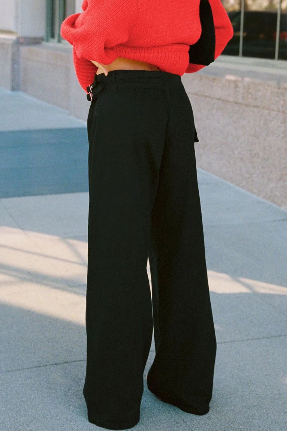 Wide Leg Jeans with Pockets - felvior