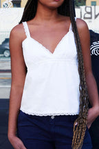 Lace Detail V-Neck Cami