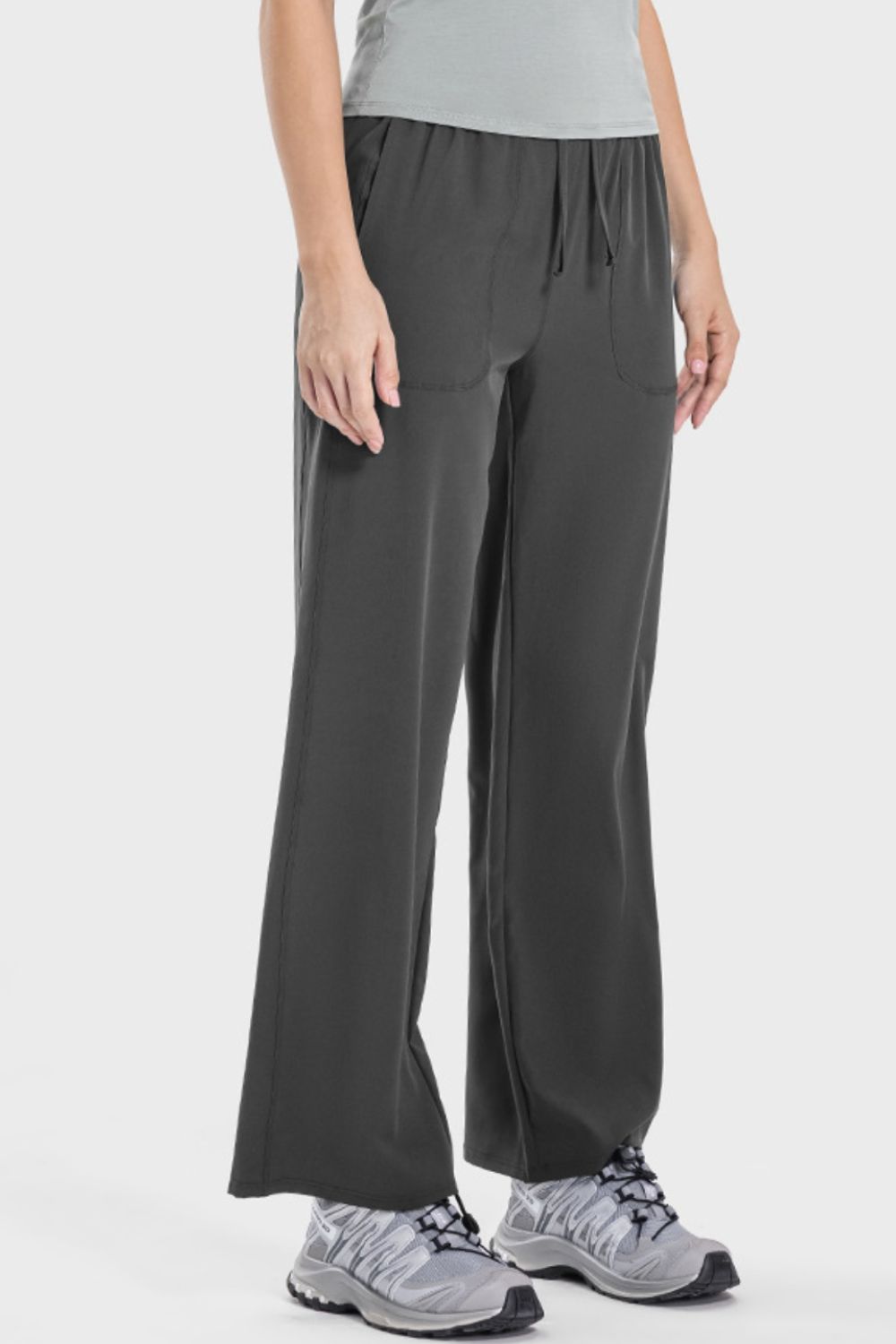 Millennia Drawstring Pocketed Active Pants - felvior