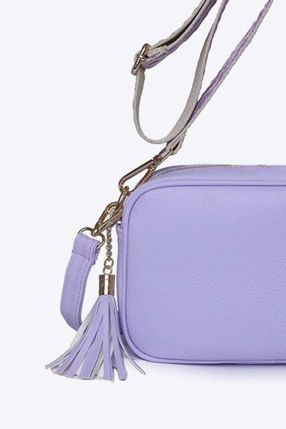 PU Leather Tassel Crossbody Bag - felvior