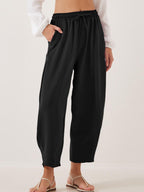 Full Size Drawtising Cropped Jogger Pants Plus Size