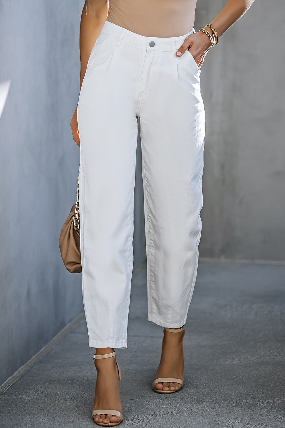 High-Waist Straight Jeans - felvior