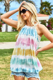 BiBi Tie-Dye Halter Neck Top - felvior