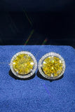 4 Carat Moissanite 925 Sterling Silver Earrings - felvior