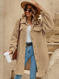 Collared Button Down Coat - felvior