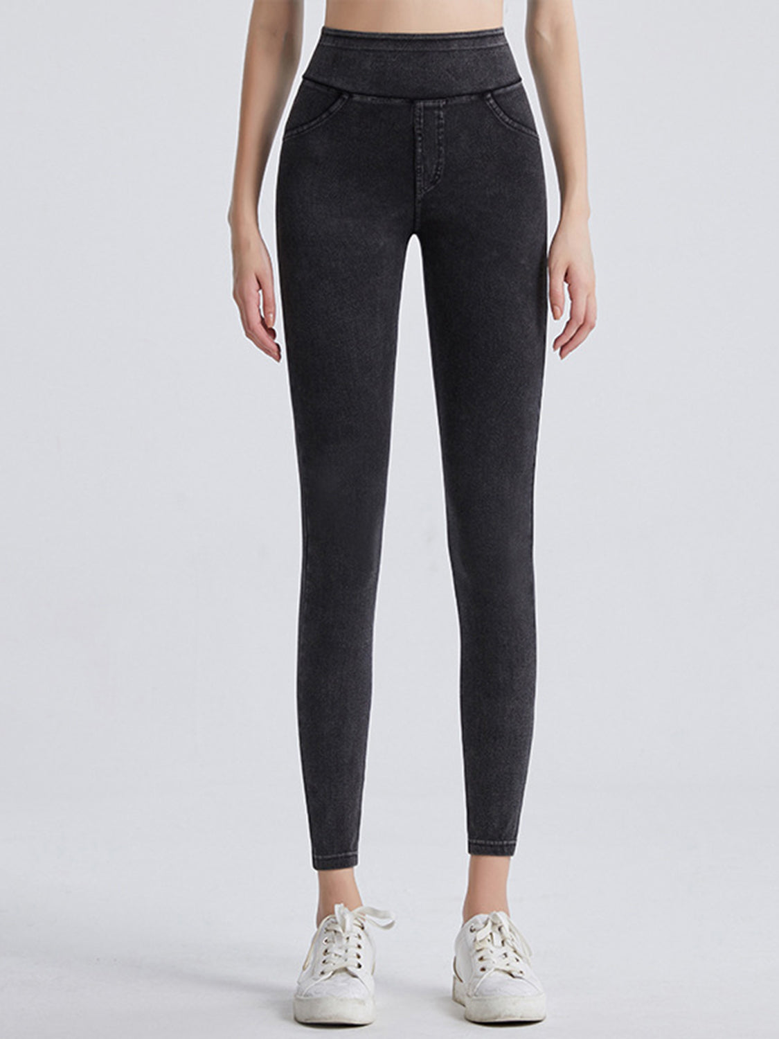 Wide Waistband Sports Leggings - felvior