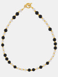 Stainless Steel Agate Shell Bead Necklace - felvior