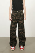 Men's Camouflage Jeans with Pockets