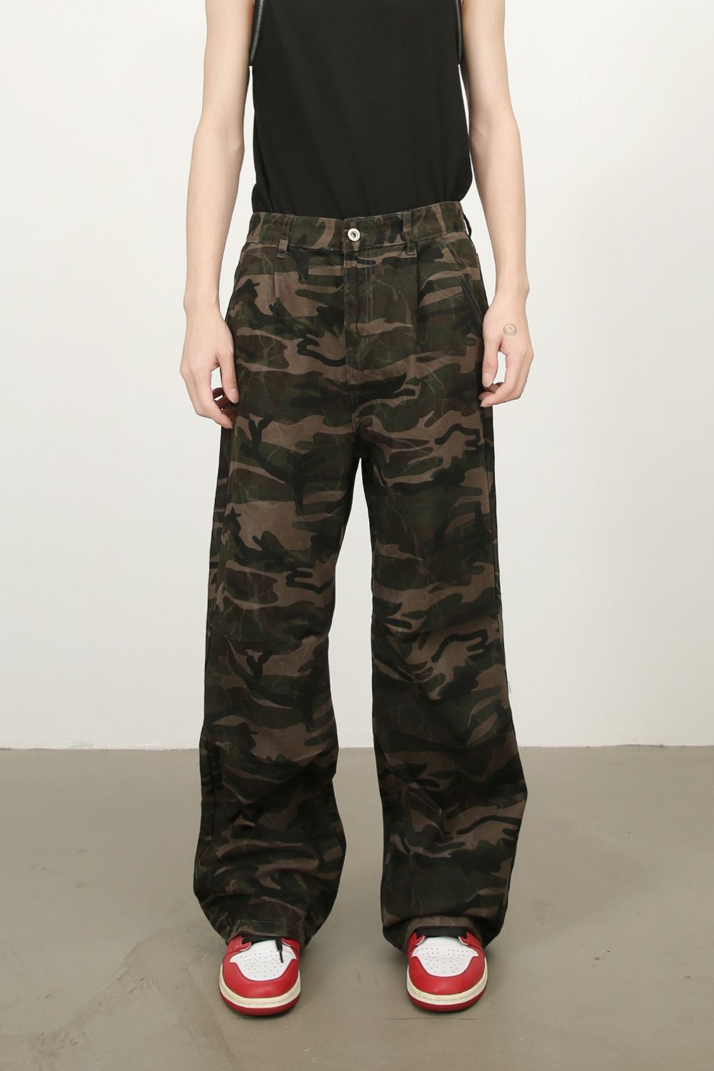 Men's Camouflage Jeans with Pockets