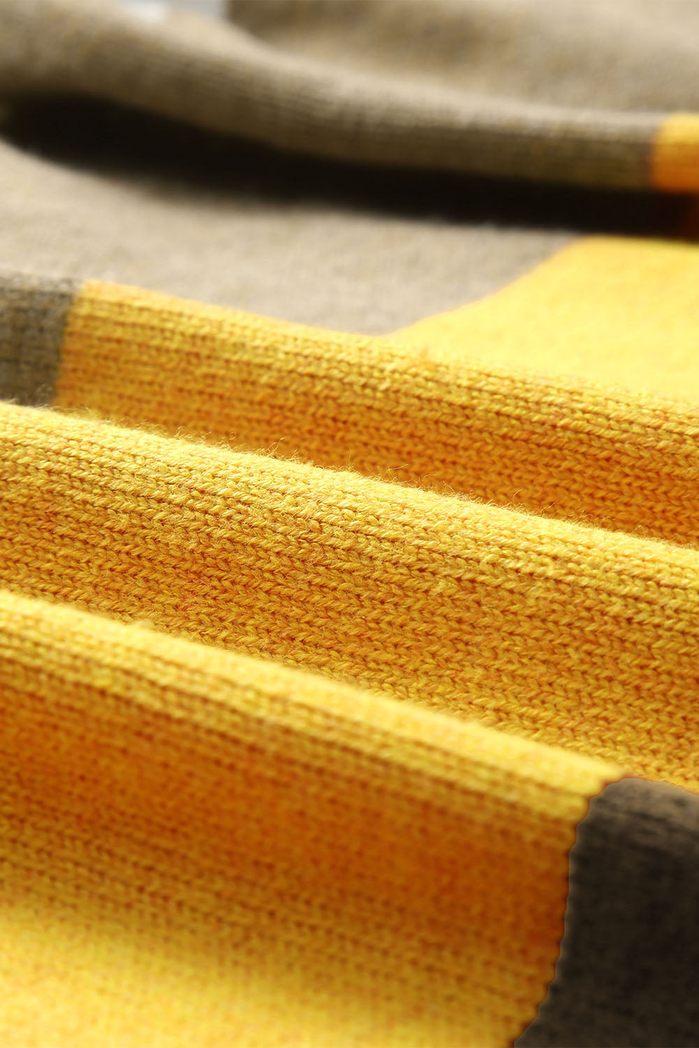 Open Front Color Block Cardigan - felvior