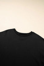 Loose Half Sleeve Hi Low Hem T Shirt