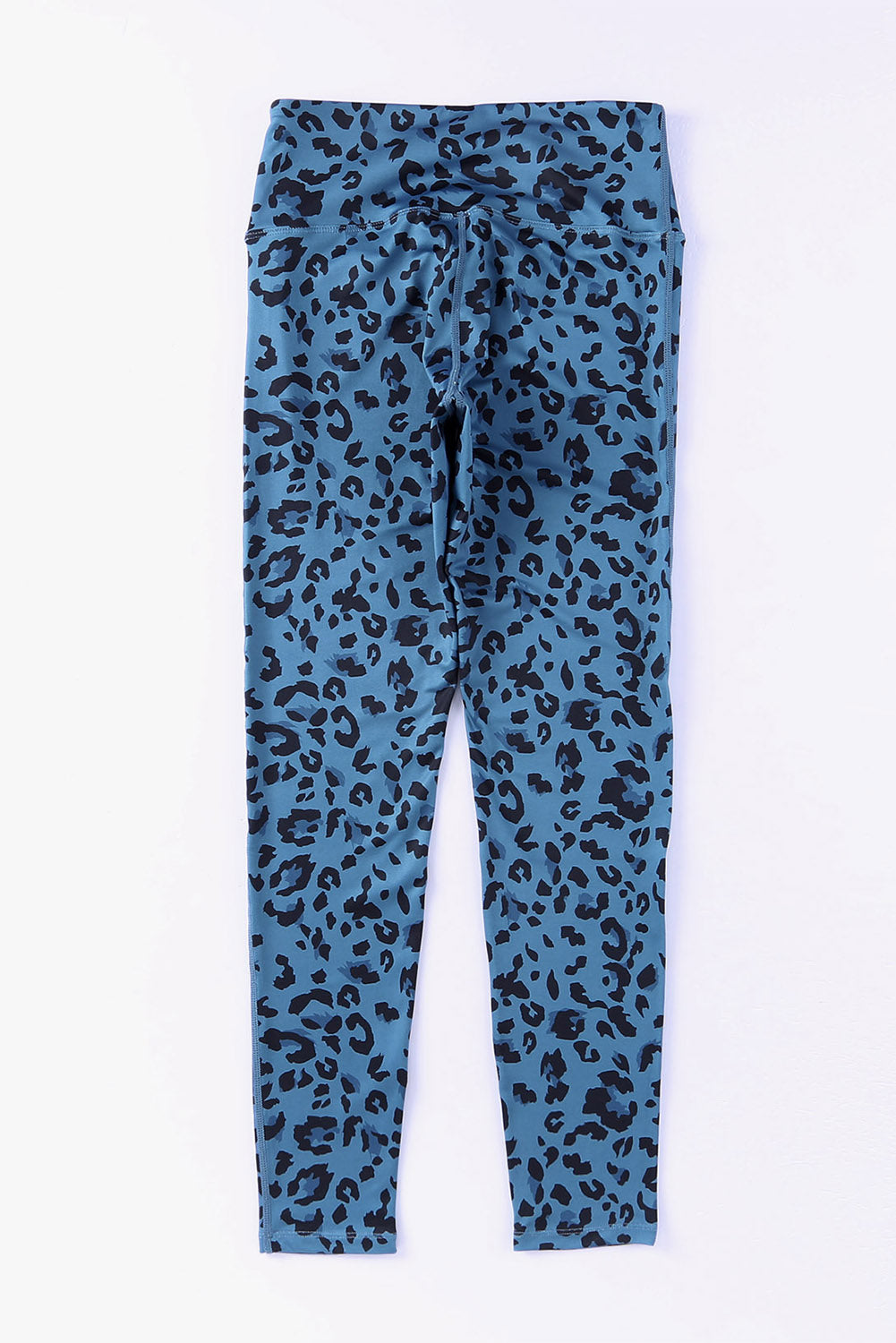 Leopard Print Wide Waistband Leggings - felvior