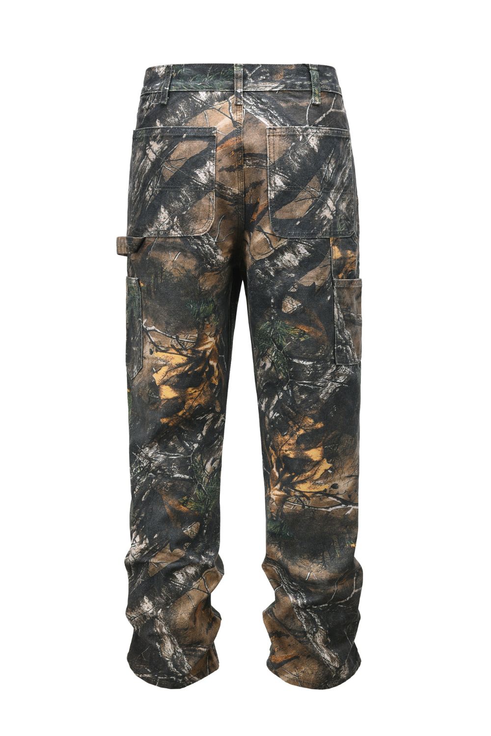 Men's Camouflage Leaf-Print Cargo Jeans Hauptbild
