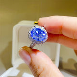 5 Carat Moissanite 925 Sterling Silver Ring - felvior