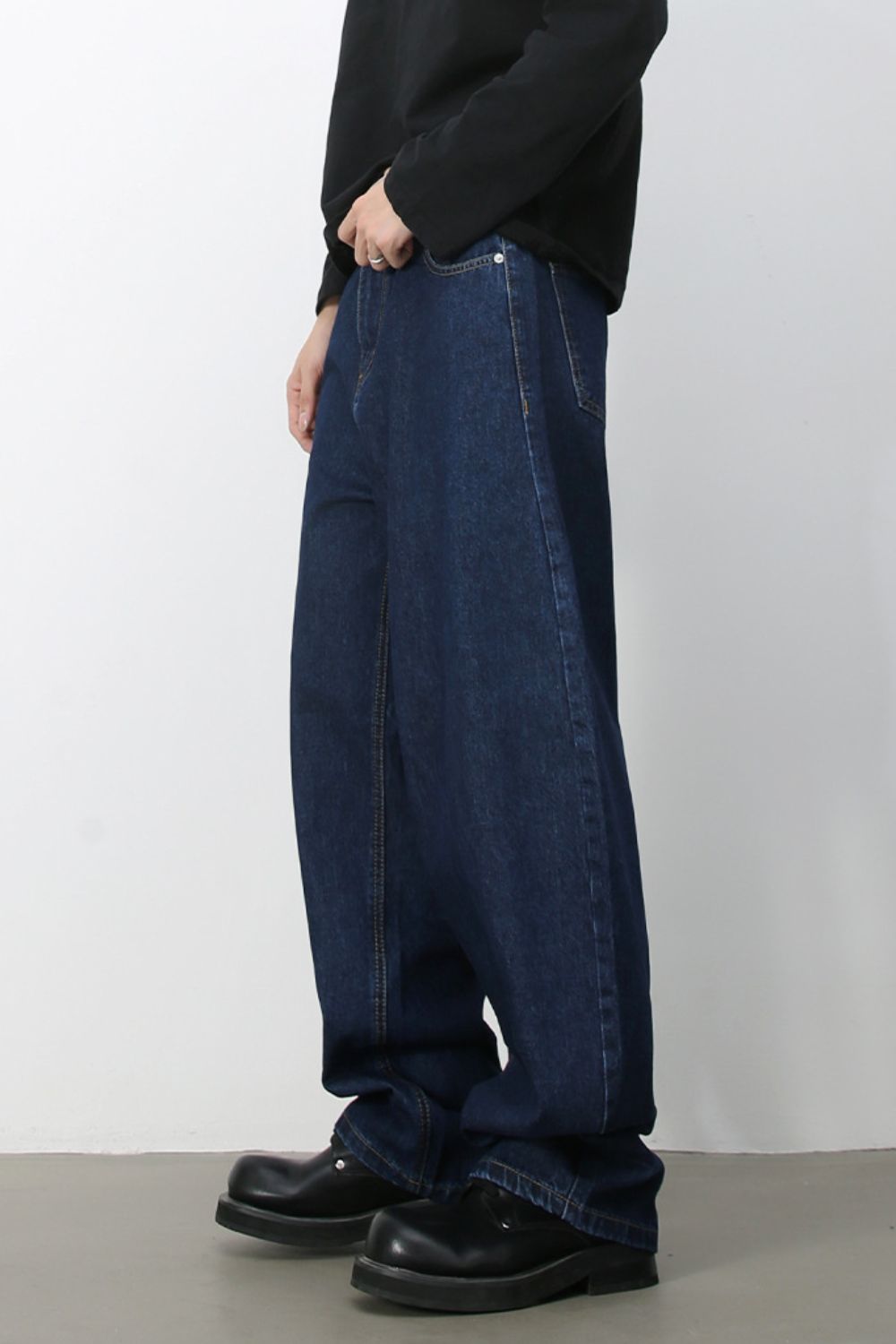 Men's Wide Leg Jeans - felvior