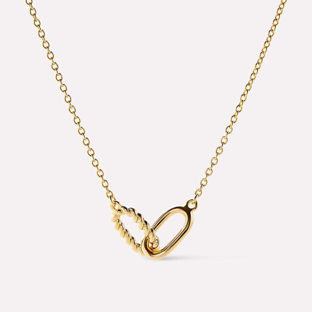 Interlocked Titanium Steel Necklace - felvior