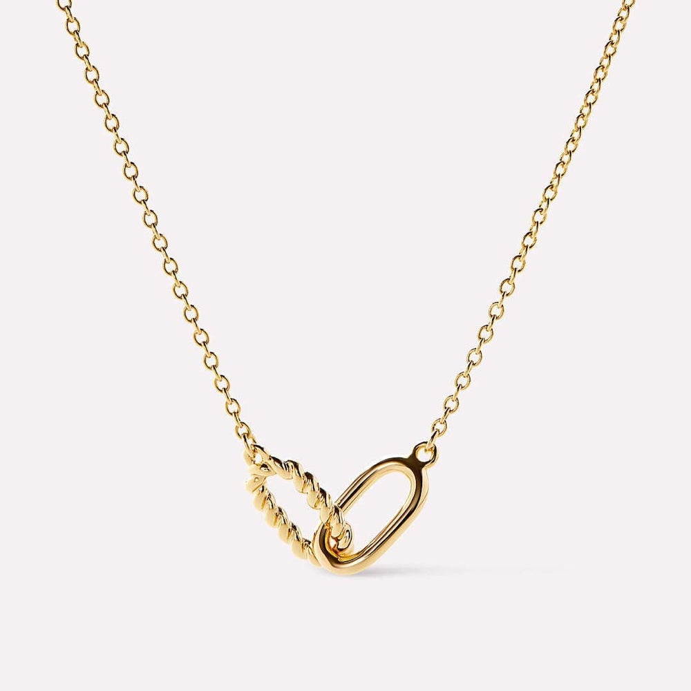 Interlocked Titanium Steel Necklace - felvior
