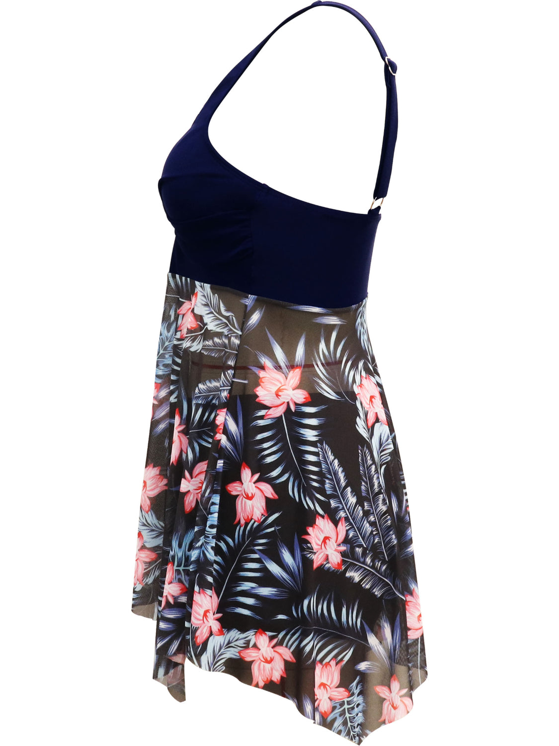 Printed Wide Strap Two-Piece Swim Set - felvior
