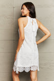 Perfee Lace Round Neck Sleeveless Dress - felvior